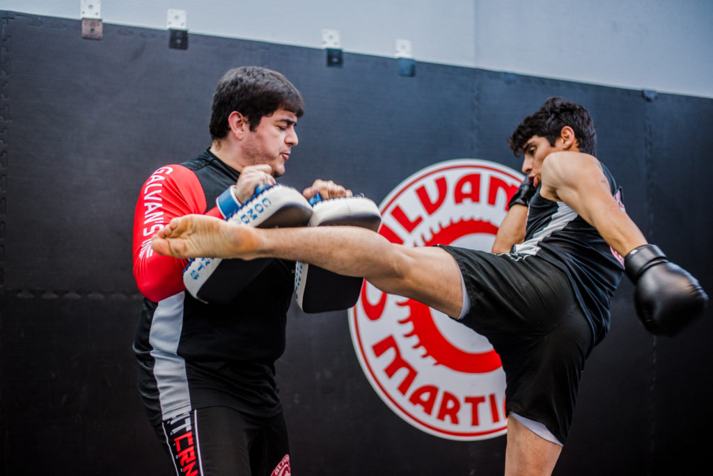 GMA Kickboxing class training at a martial arts school in Brownsville TX